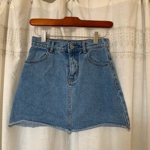 Brandy Melville denim jean mini skirt!